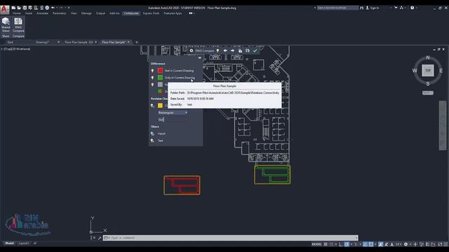 autocad 2020 Enhanced DWG compare مقارنة بين لوحتين اوتوكاد смотреть онлайн