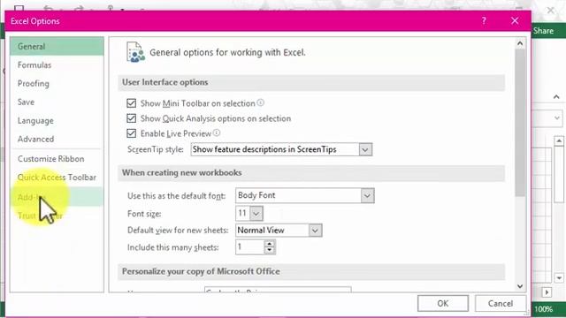 How to Enable the Analysis Toolpak (Excel 2016, Windows) смотреть онлайн