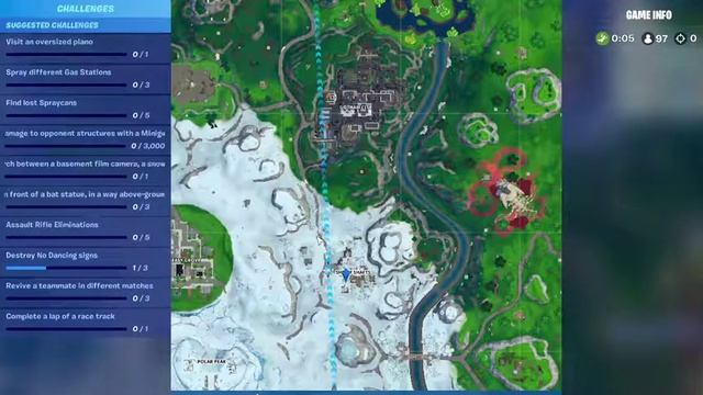 Search Between A Film Camera, Snowy Stone Head, And A Gold Big Rig.