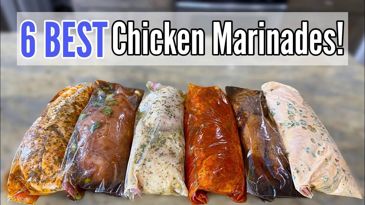 6 TASTY CHICKEN MARINADES | Quick & EASY Chicken Dinner Recipes & Freezer Meals! | Julia Pacheco