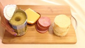 Вкуснейшие, оригинальные бутерброды с ветчиной и ананасом! Праздничные бутерброды!