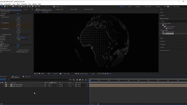 Классная анимация планеты со светящимся эффектом! Tutorial After Effects смотреть онлайн