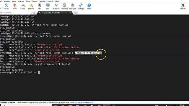 Standard Error in Linux | Redirection in Linux with stdin stdout stderr смотреть онлайн