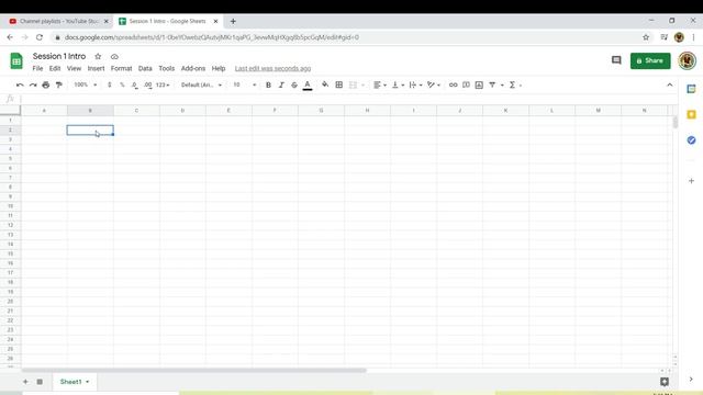 Learn GOOGLE SHEETS - INTRODUCTION -PART1 смотреть онлайн