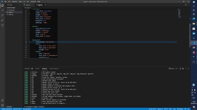 Kivy Login Screen смотреть онлайн