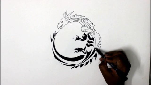 Dragon Tattoo Design... смотреть онлайн