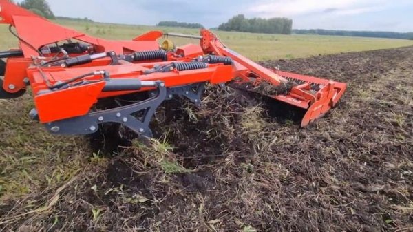 Case IH Magnum и культиватор Dunin MaxTill 400 M