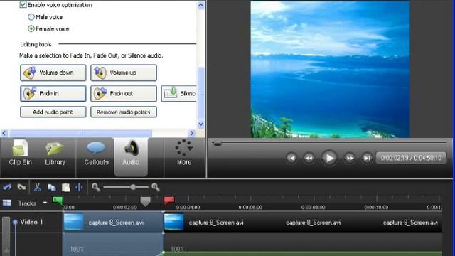 Работаем со звуком,редактируем аудио программа Camtasia Studio