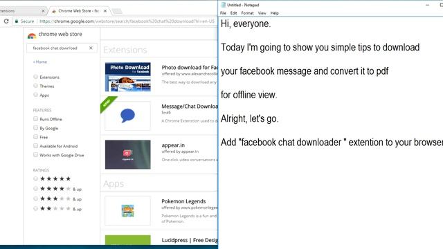 How To Save All Facebook Chat (2017) (New) | Save In Computer смотреть онлайн