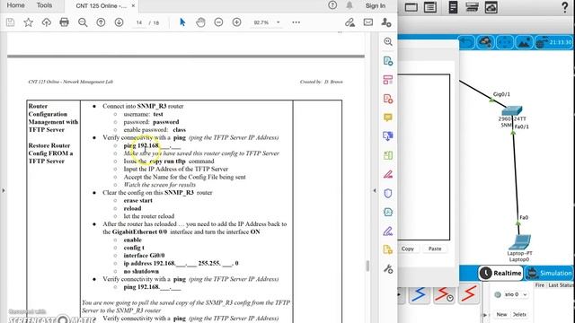 CNT125 Online SNMP Lab 5 TFTP Server смотреть онлайн