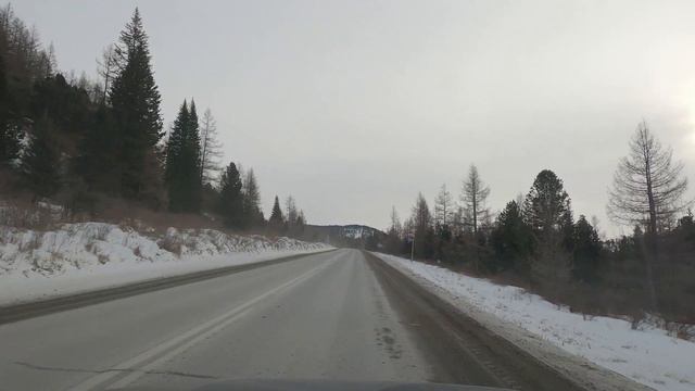 Зимний Чуйский тракт Р-256 от Усть-Семы до перевала Акташа, часть 1я, ноябрь 2020. [4k] смотреть онлайн