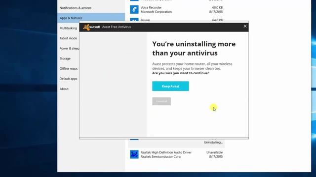 How to Uninstall AVAST from Windows 10 смотреть онлайн
