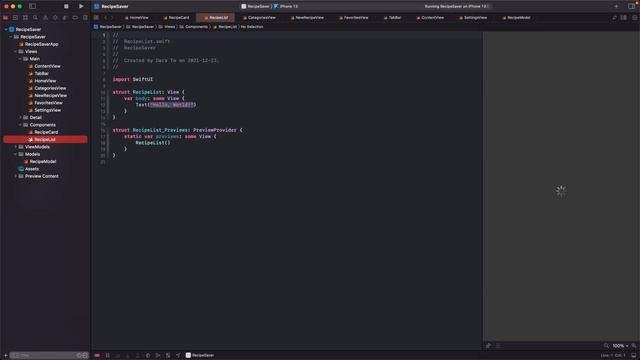 Build a Recipe App from scratch with SwiftUI - Part 1 смотреть онлайн