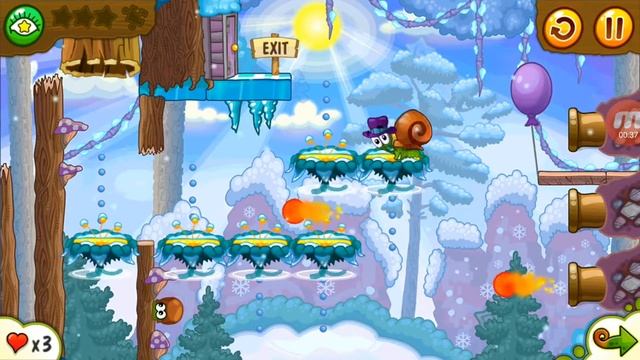 Let's Play - Snail Bob 2, Level 4-22, Winter Story