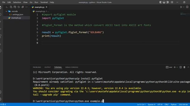 Python Pyfiglet ascii text to art font смотреть онлайн