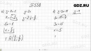 № 558- Алгебра 8 класс Макарычев