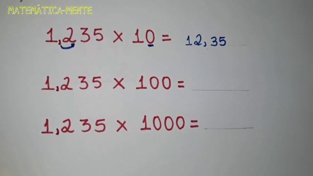Multiplicando números decimais por 10, 100 e 1000 смотреть онлайн