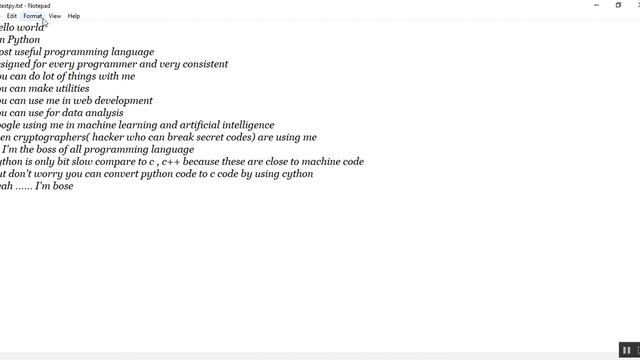 python tutorial in Hindi 48 : How to read text files смотреть онлайн