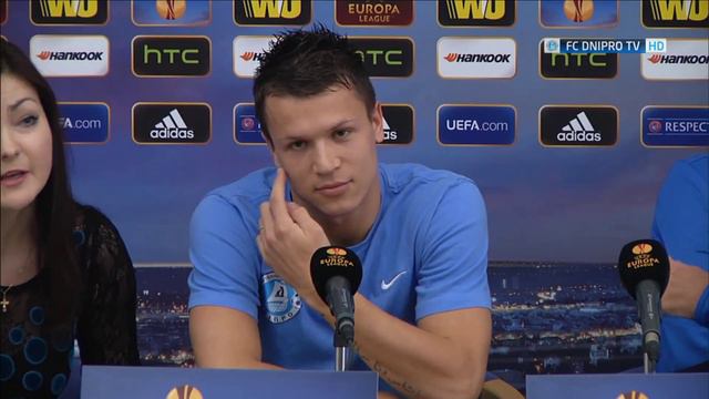 "Днепр" - "Тоттенхэм". Предматчевая пресс-конференция. Хуанде Рамос смотреть онлайн