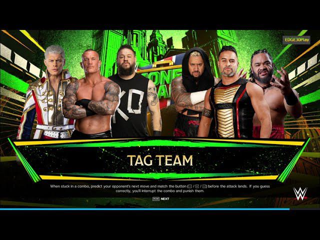 WWE2K24 Cody Rhodes, Randy Orton & Kevin Owens vs The Bloodline смотреть онлайн