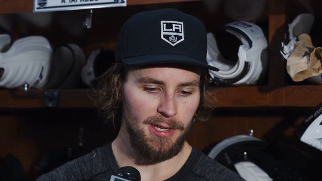 Adrian Kempe chats with the media ahead of Game Three in Los Angeles смотреть онлайн
