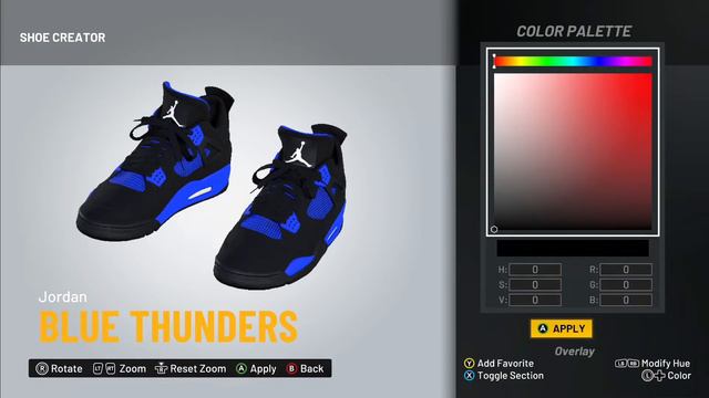 NBA 2K22 CURRENT GEN SHOE CREATOR - Air Jordan 4 “Blue Thunders” смотреть онлайн