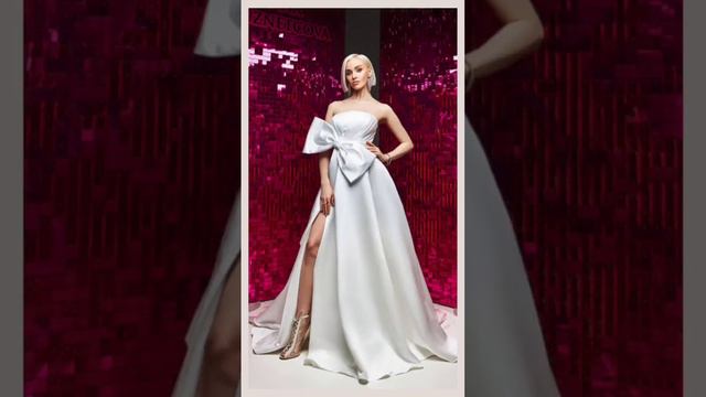 Актуальные атласные свадебные платья