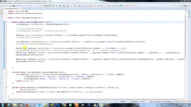 #5 Java8Features Convert List to Map Using Stream API Part 2 смотреть онлайн