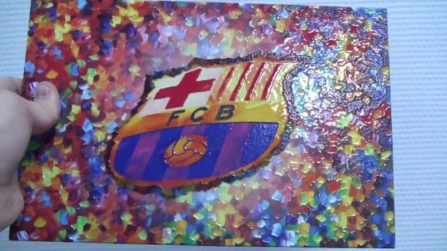3D печать логотипа футбольного клуба Барселона на УФ принтере BIGPRINTER UV2031iPS смотреть онлайн