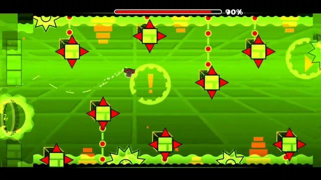 Deadlocked, ToE2, Clubstep на телефоне! Три официальных демона. Geometry Dash. смотреть онлайн