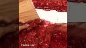 Как кроить расшитое бисером кружево