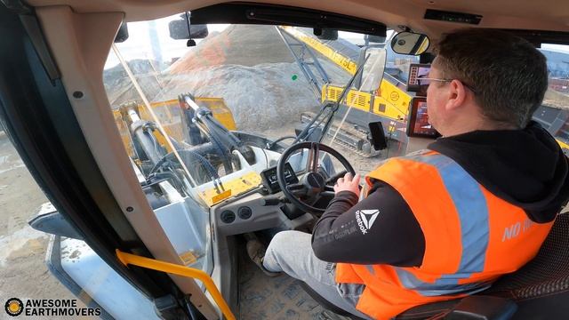 Hidromek HMK 640 Wheel Loader in Cab View смотреть онлайн