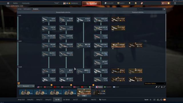 คู่มือ War Thunder ไทย #14 - วิธีปั่นทั้งสายวิจัยด้วยพรีเมี่ยมแรงค์ต่ำ смотреть онлайн