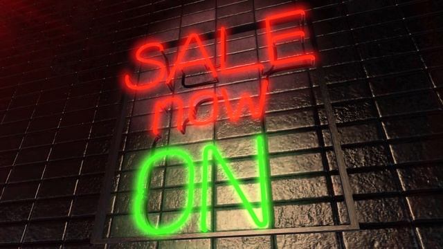 Neon sign made in After Effects with Element3d plugin смотреть онлайн
