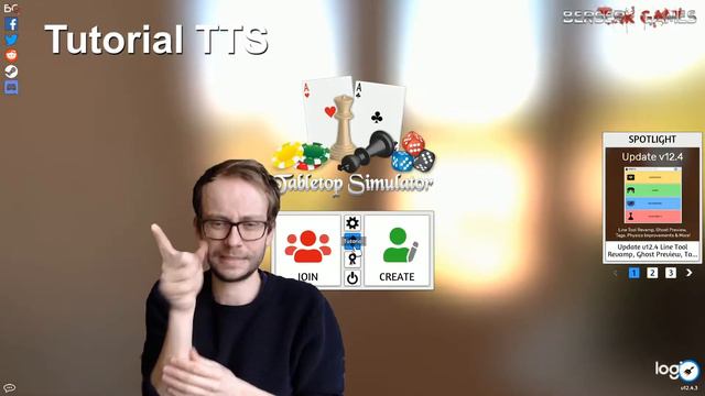 How to download Tabletop Simulator and practise (International Sign) смотреть онлайн