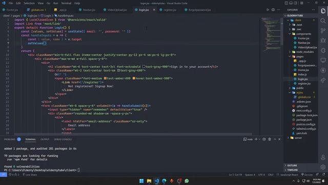 Video Streaming Website Tutorial Next JS + Node JS | Making Register/Login Page | Part 8 смотреть онлайн