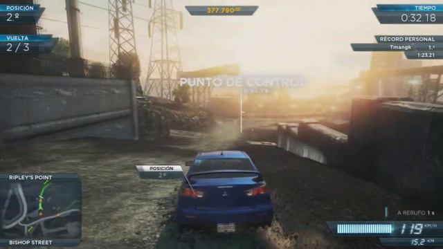 NfS MOST WANTED -Mitsubishi Evolution X- MUD BATH смотреть онлайн