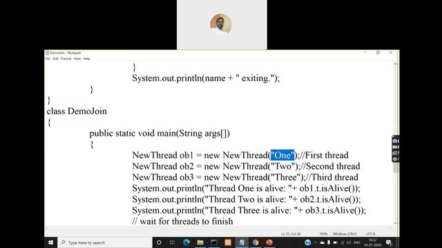 Java | Multi threading | isAlive() and join() methods смотреть онлайн