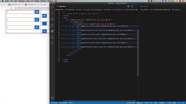 Chess grid animation - pure css смотреть онлайн