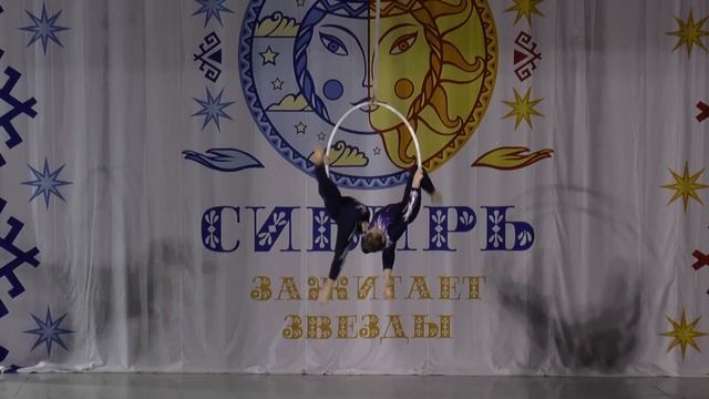 Дуэт воздушная акробатика на кольце. смотреть онлайн