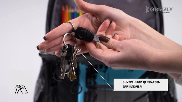 Молодежный рюкзак для школы и города RU-136-3 от GRIZZLY смотреть онлайн