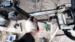 станок для бензопилы штиль. доработка / saw machine Stihl MS 180 .