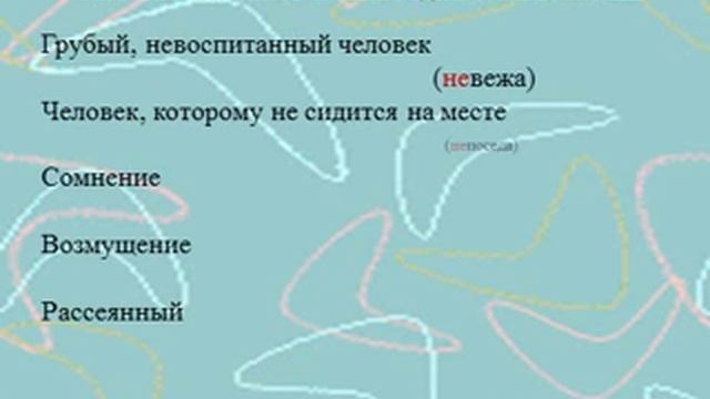 Написание НЕ с разными частями речи смотреть онлайн