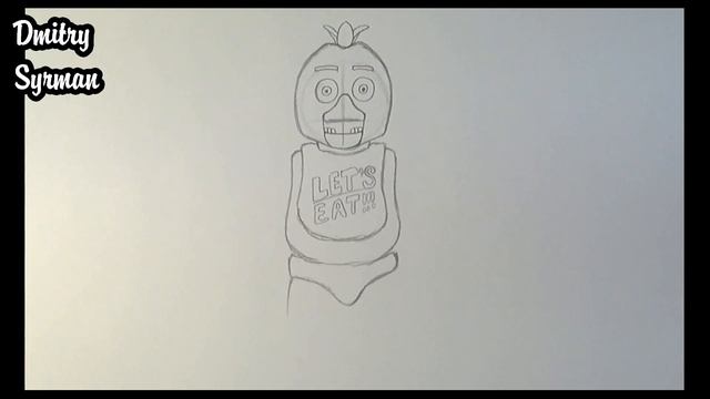 How to draw Chica, five nights at freddy's, Как нарисовать Чику смотреть онлайн