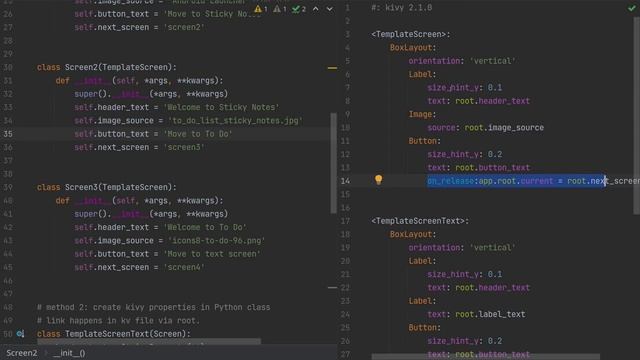 Python Kivy GUI - Passing parameters between Kivy and Python using templates - Tutorial part 3 смотреть онлайн