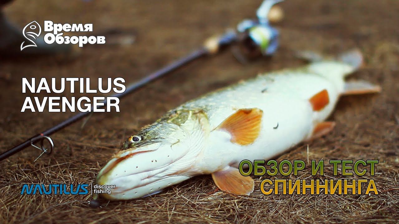 Nautilus Avenger против щуки, обзор и тест спиннинга смотреть онлайн