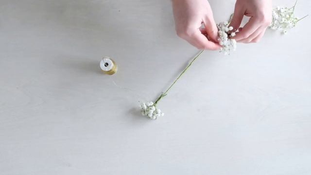 Flower Crown Tutorial : How to Make A Gypsophilia Flower Crown With Flower Class смотреть онлайн