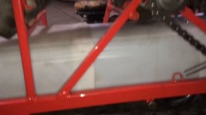 Самодельный снегоход Первый выезд