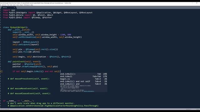 Draw rectangles using a mouse | PyQt5 Tutorial смотреть онлайн