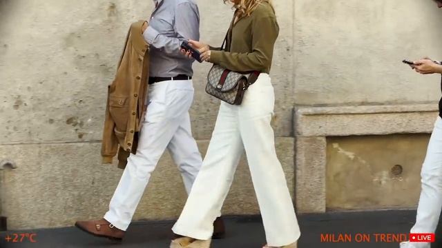 Осенний уличный стиль запечатлен на улицах Милана. Осенние модные тенденции. Идеи красивых нарядов